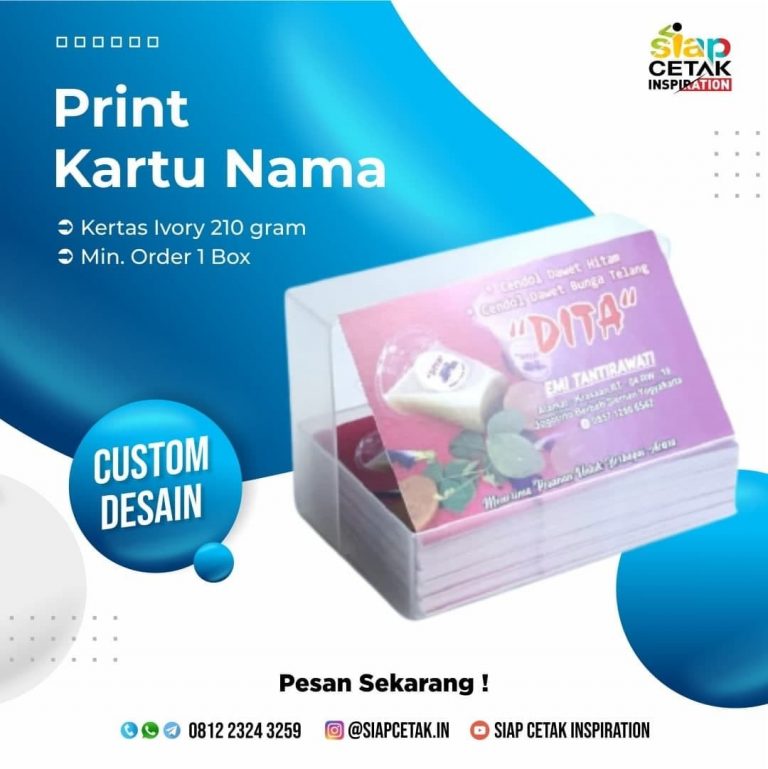 Kartu Nama Jogja? Buat di SiapCetakin Aja! Cepat &amp; Berkualitas